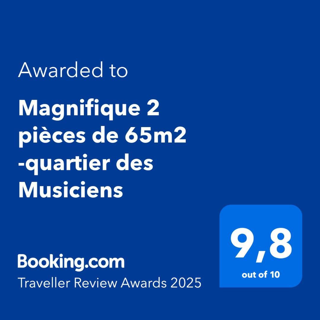 ニースMagnifique 2 Pieces De 65M2 -Quartier Des Musiciensアパートメント エクステリア 写真
